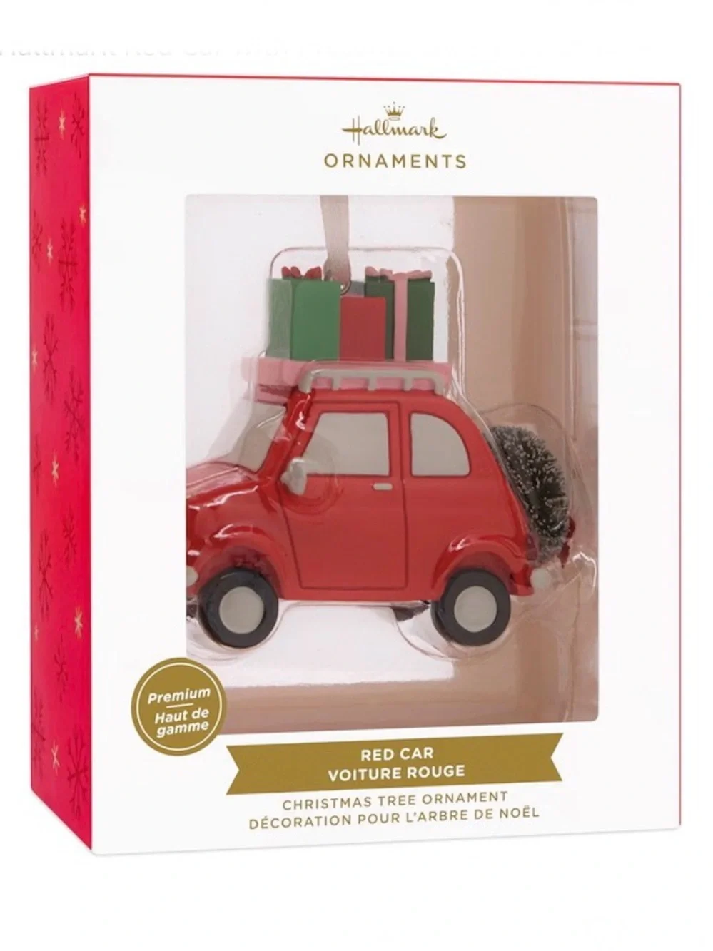 Hallmark Red Car with Presents Christmas Ornament